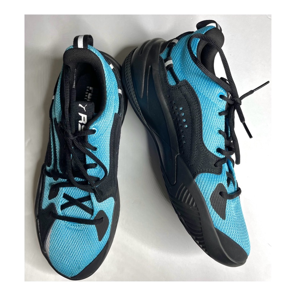Puma Men's RS- Dreamer J Cole Aquarius Blue Black Lace Up Basketball Sneakers
